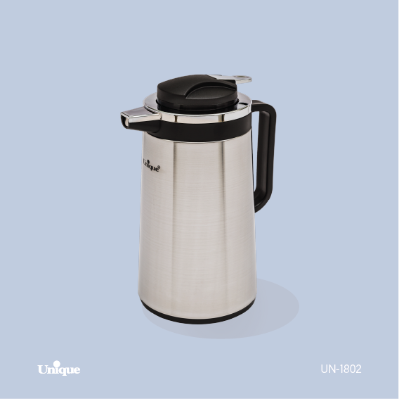 فلاکس 1 لیتر استیل شیشه دار