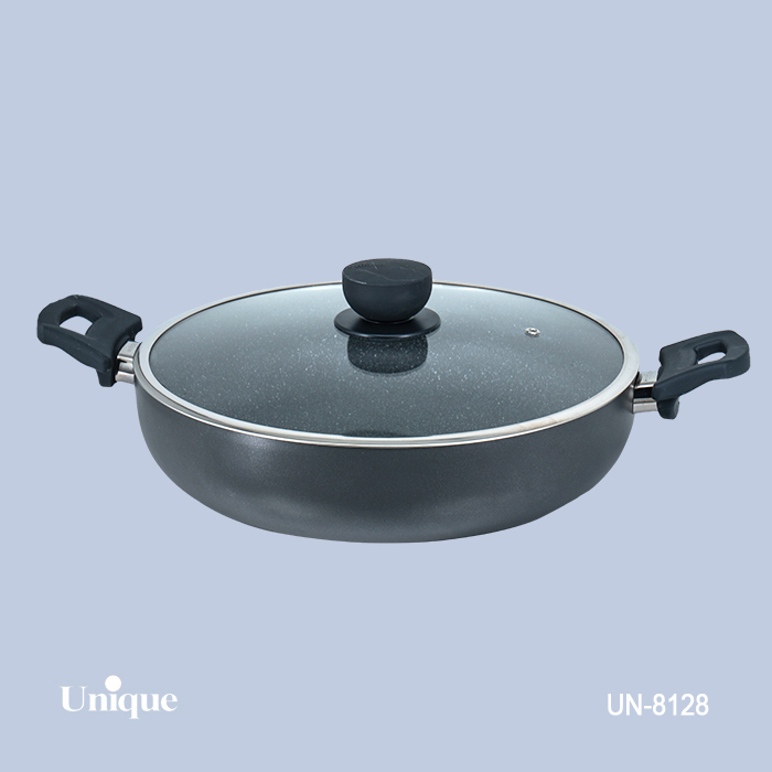 تابه دو دسته 32 کف گرانیت-طوسی تیره
