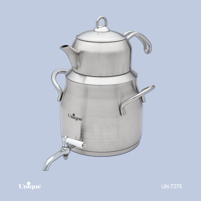 کتری با قوری استیل 5لیتر شیردار