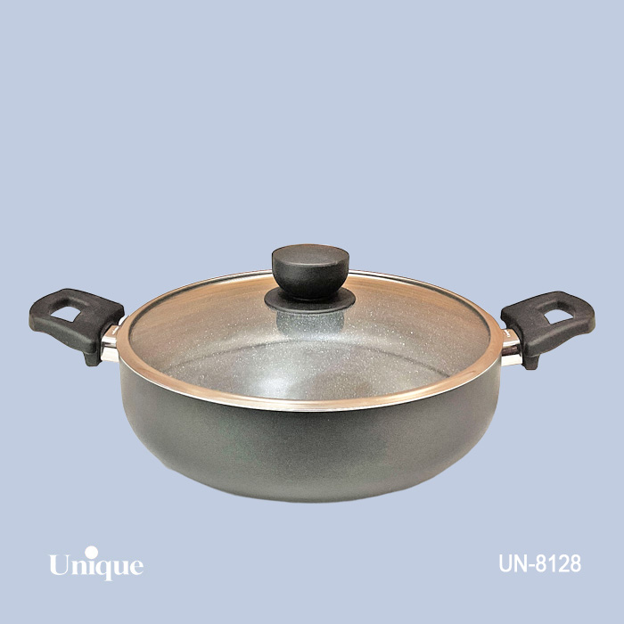 تابه دو دسته 32 کف گرانیت-طوسی تیره
