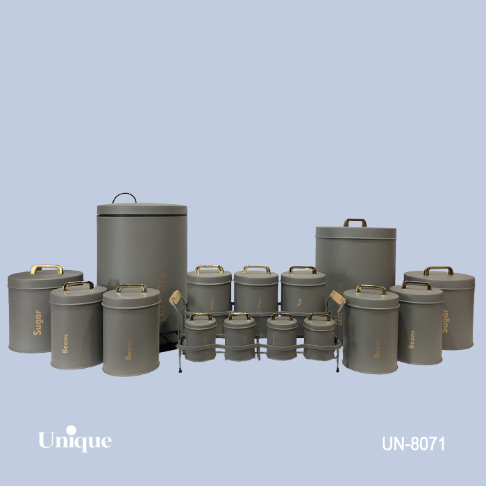 ست 16پارچه فیلی(طوسی)درب فلزی